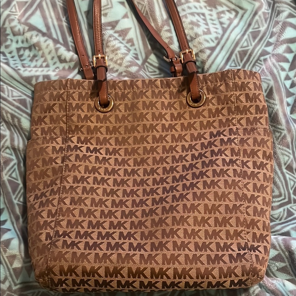 Michael Kors Brown Monogram Tote